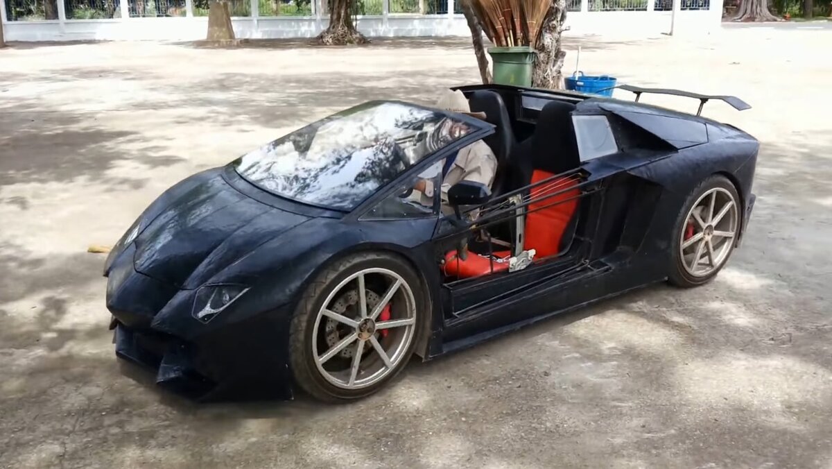 Viņš uzbūvēja savu radio vadāmo Lamborghini ar V12 dzinēju: īsts miniatūrs superauto!