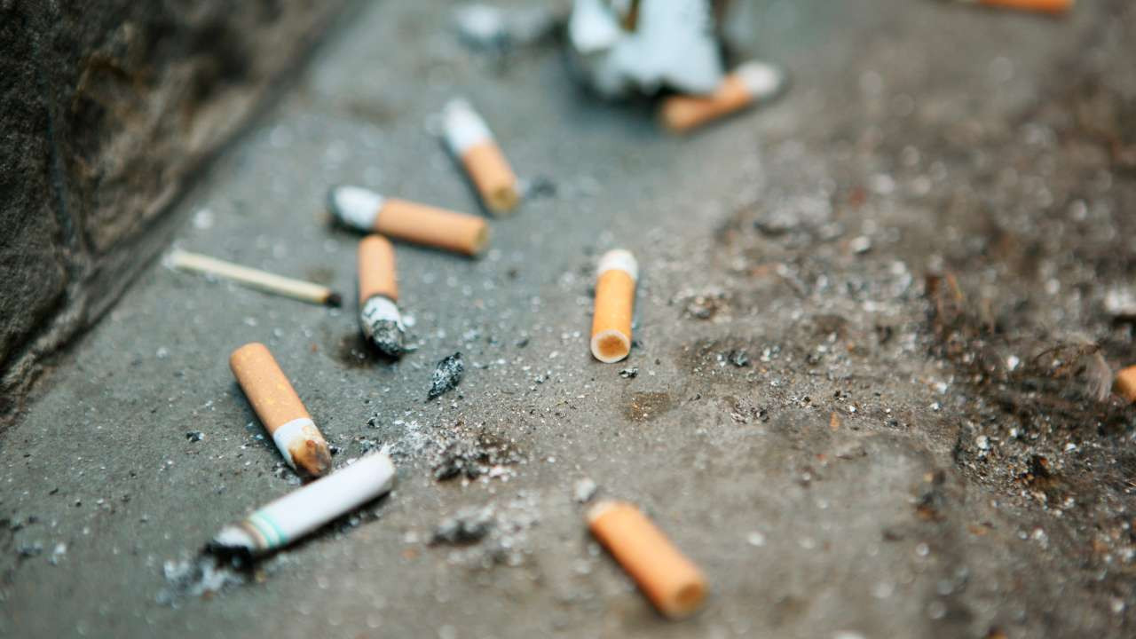 Latvijā vairs nemet cigarešu izsmēķus uz ietvēm: tagad tos izmet uz ceļiem.