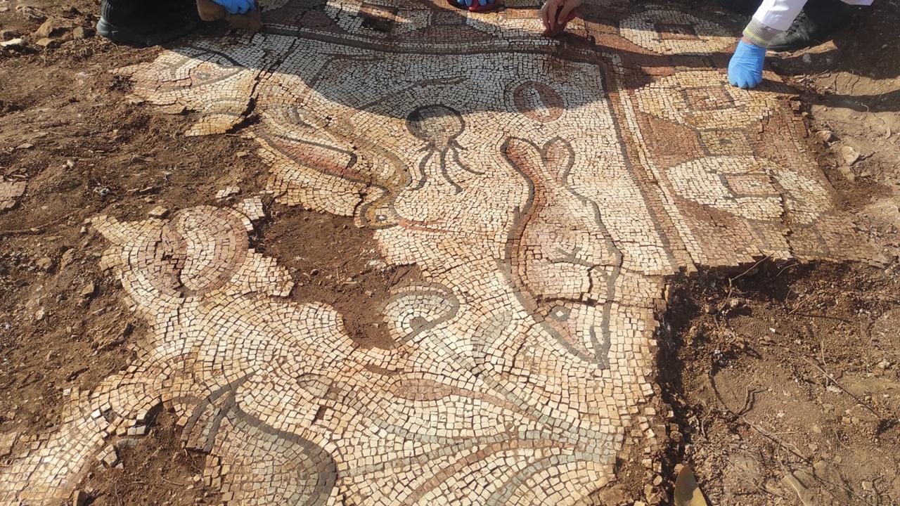 Arheologi nevar noticēt: Latvijā atrastas neskartas romiešu mozaīkas, kas ir “muzeja vērtas”.
